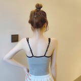 ダブルストラップ パイピング ショート丈ブラトップ | ad thie | 詳細画像17 