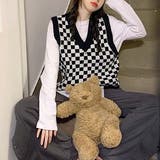 フラッグチェック柄ベスト | ad thie | 詳細画像5 