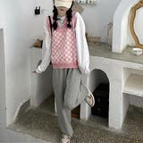 フラッグチェック柄ベスト | ad thie | 詳細画像9 