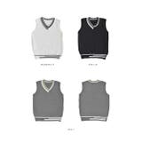 ラインビックベスト Vネック | ad thie | 詳細画像23 