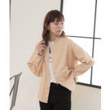 ベージュ | ビックブルゾン | ad thie