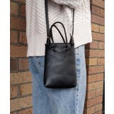 ブラック | スマホショルダー ミニバッグ サブバッグ パステル ショルダー | ad thie