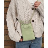 ライトグリーン | スマホショルダー ミニバッグ サブバッグ パステル ショルダー | ad thie