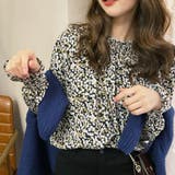 シャーリングスリーブ 小花柄 ブラウス | ad thie | 詳細画像10 