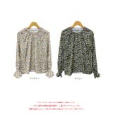 シャーリングスリーブ 小花柄 ブラウス | ad thie | 詳細画像18 