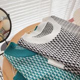 半袖 クルーネック ジャガードサマーニット | ad thie | 詳細画像17 