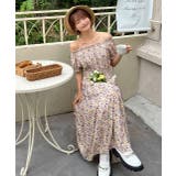 シャーリングティアード 小花柄2WAYワンピース | ad thie | 詳細画像12