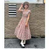 シャーリングティアード 小花柄2WAYワンピース | ad thie | 詳細画像13