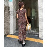 シャーリングティアード 小花柄2WAYワンピース | ad thie | 詳細画像4