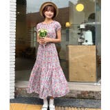 グレー | シャーリングティアード 小花柄2WAYワンピース | ad thie