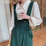 ウエストマークリボン フレアジャンパースカート | ad thie | 詳細画像7 