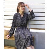 キャンディースリーブ小花柄長袖ワンピース | ad thie | 詳細画像14