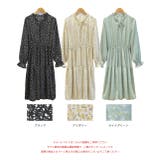 キャンディースリーブ小花柄長袖ワンピース | ad thie | 詳細画像21