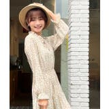 キャンディースリーブ小花柄長袖ワンピース | ad thie | 詳細画像3