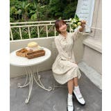 キャンディースリーブ小花柄長袖ワンピース | ad thie | 詳細画像5