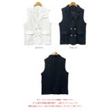 ビックポケット テーラードダブルベスト | ad thie | 詳細画像18 