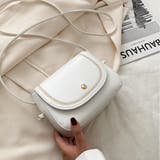 オフホワイト | ヴィンテージ風 ステッチ ミニショルダーバッグ | ad thie