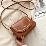 ブラウン | ヴィンテージ風 ステッチ ミニショルダーバッグ | ad thie