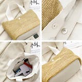 配色エコレザー ペーパー素材ミニバッグ | ad thie | 詳細画像4 