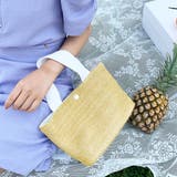 配色エコレザー ペーパー素材ミニバッグ | ad thie | 詳細画像5 