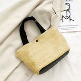 配色エコレザー ペーパー素材ミニバッグ | ad thie | 詳細画像9 