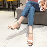 アンクルストラップ 配色ヒールサンダル | ad thie | 詳細画像10 