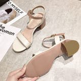 アンクルストラップ 配色ヒールサンダル | ad thie | 詳細画像6 