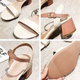 アンクルストラップ 配色ヒールサンダル | ad thie | 詳細画像7 