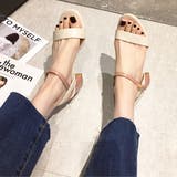 アンクルストラップ 配色ヒールサンダル | ad thie | 詳細画像8 