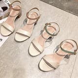 アンクルストラップ 配色ヒールサンダル | ad thie | 詳細画像9 