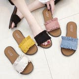 スウェードフリルフラットサンダル | ad thie | 詳細画像11 