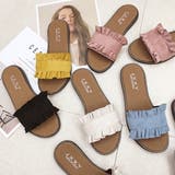 スウェードフリルフラットサンダル | ad thie | 詳細画像19 