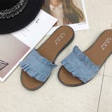 スウェードフリルフラットサンダル | ad thie | 詳細画像20 