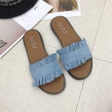 スウェードフリルフラットサンダル | ad thie | 詳細画像21 