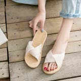 クロスベルト フラット サンダル | ad thie | 詳細画像7 