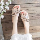 ドット フリルリボン フラットクロスサンダル | ad thie | 詳細画像4 