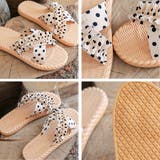 ドット フリルリボン フラットクロスサンダル | ad thie | 詳細画像6 