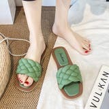 編み込み キルティング風 フラットサンダル  | ad thie | 詳細画像5 