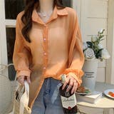 ロング丈ボリュームスリーブ シアーシャツ | ad thie | 詳細画像10