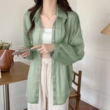 ロング丈ボリュームスリーブ シアーシャツ | ad thie | 詳細画像2