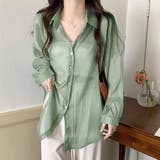 ロング丈ボリュームスリーブ シアーシャツ | ad thie | 詳細画像3