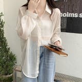 ロング丈ボリュームスリーブ シアーシャツ | ad thie | 詳細画像5