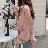 ロング丈ボリュームスリーブ シアーシャツ | ad thie | 詳細画像8