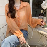 ロング丈ボリュームスリーブ シアーシャツ | ad thie | 詳細画像9