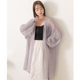 シフォン ボリュームスリーブ ロングカーディガン | ad thie | 詳細画像14