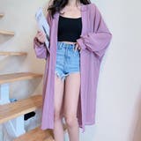 シフォン ボリュームスリーブ ロングカーディガン | ad thie | 詳細画像30