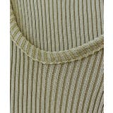 リブニット オープンショルダートップス | ad thie | 詳細画像11 