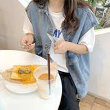 ビックシルエットポケットデニムベスト | ad thie | 詳細画像13 