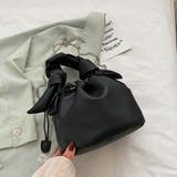 ブラック | 3WAY ダブルノット 巾着ショルダーバッグ | ad thie