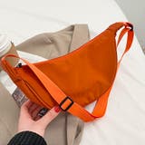オレンジ | ミニマルナイロンクロスボディバック | ad thie